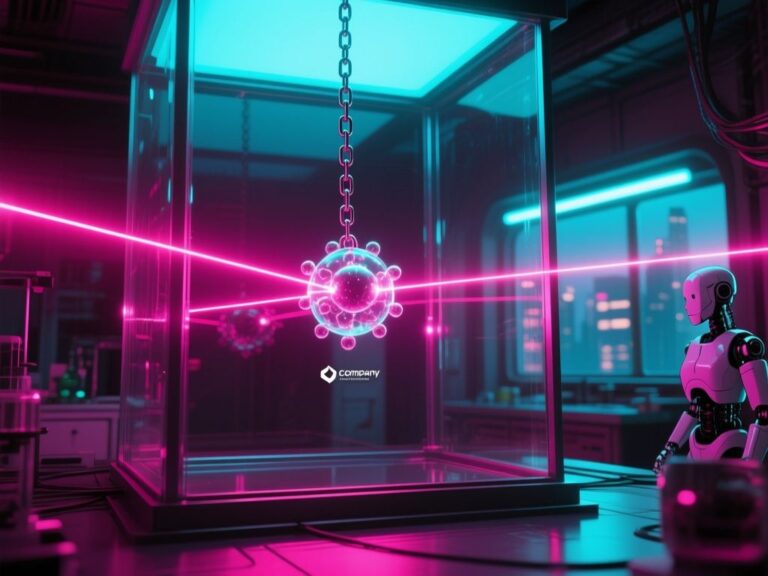 Conceptual editorial illustration: What a 13-ion quantum simulation of string breaking actually reveals about particle-pair formation