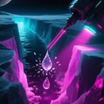 Conceptual editorial illustration: How Enceladus plume ice grains sort ocean chemistry before spacecraft sample them